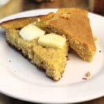 Southern Cornbread is light and buttery with a little crispiness around the edges. Easy to make, cornbread is the perfect accompaniment for soups, chilis, or a fried chicken dinner.
