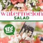 watermelon salad pin image