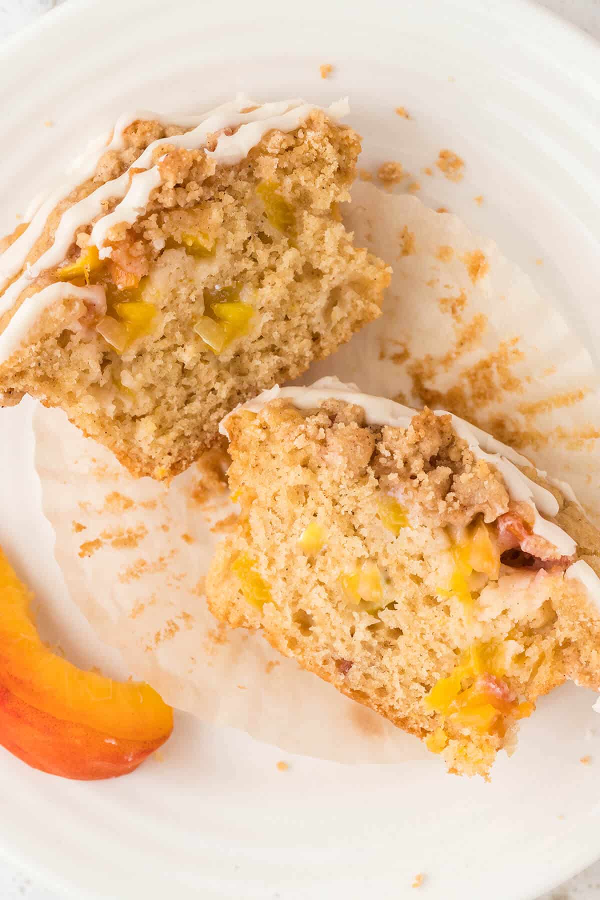 You're going to love the ease of these Peach Muffins!