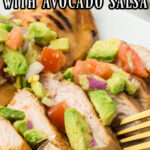 chicken with avocado salsa