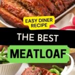 This easy meatloaf recipe is classic comfort food, just like the diner makes. Topped with a sweet and tangy brown sugar glaze, our meatloaf is perfect for family dinners and makes the best leftover meatloaf sandwiches.