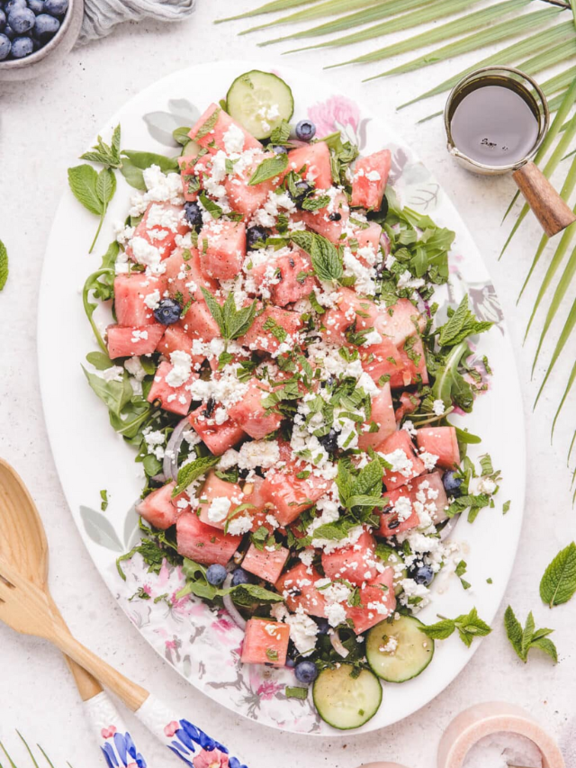 Watermelon Salad with Basil Southern Food and Fun