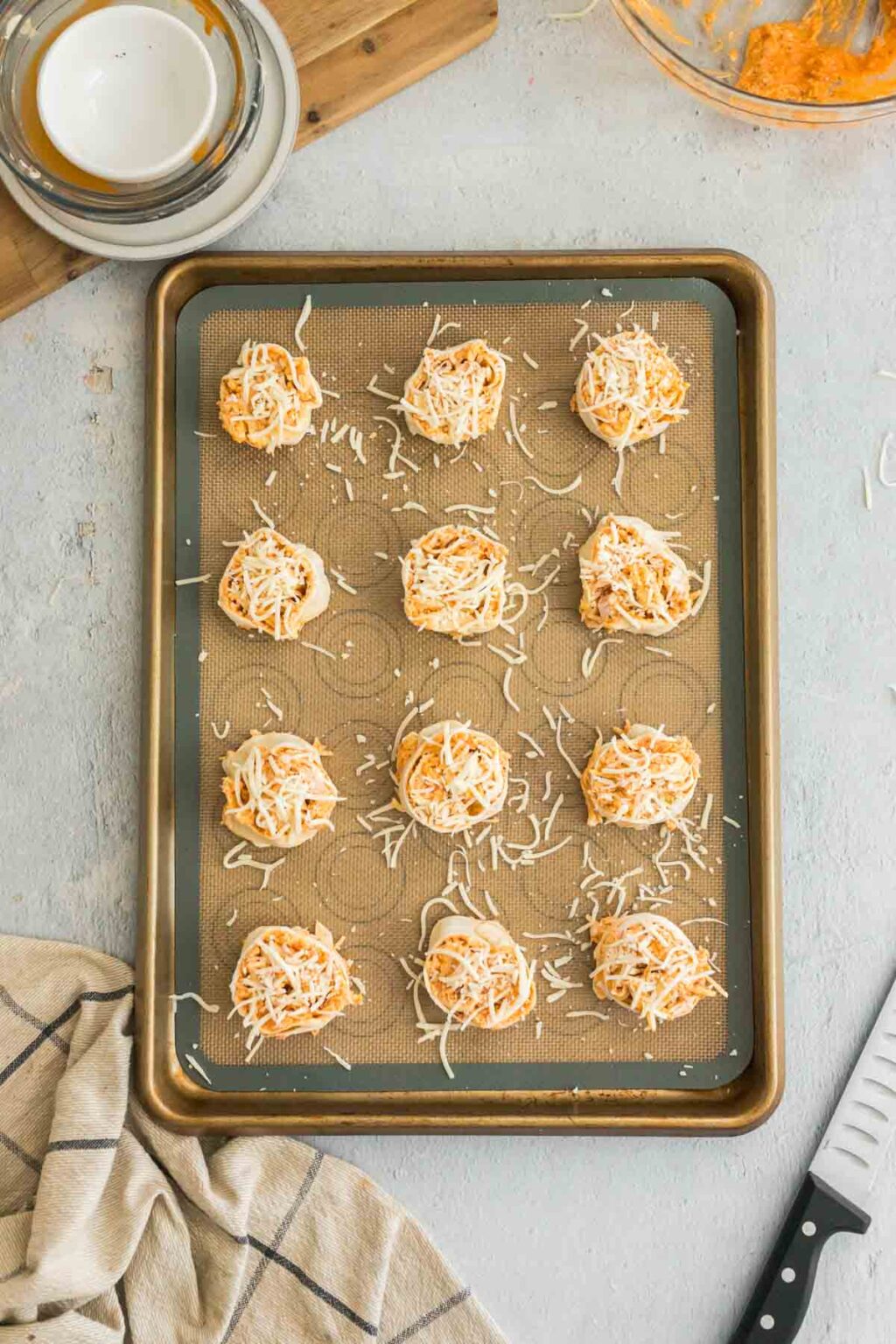 Buffalo Chicken Pinwheels - Southern Food and Fun