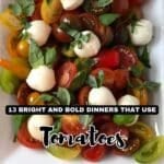 A plate of tomatoes and mozzarella cheese.