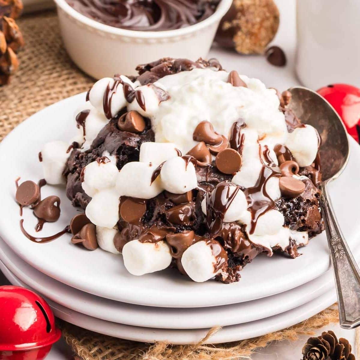 Hot Chocolate Dump Cake with Pudding-image
