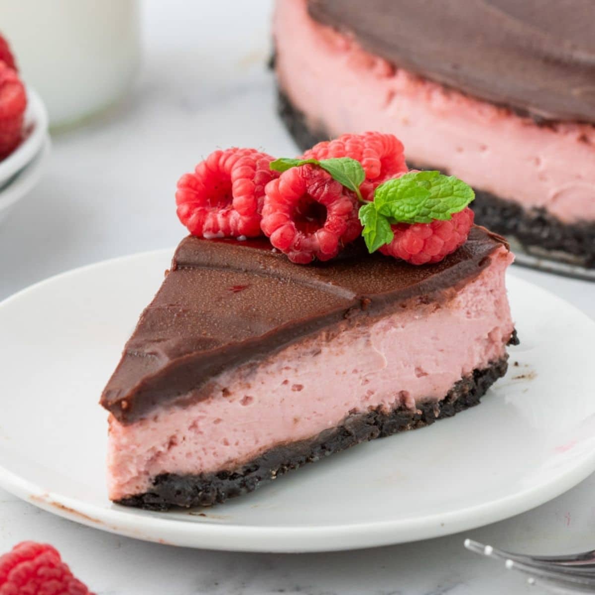Chocolate Raspberry Cheesecake-image